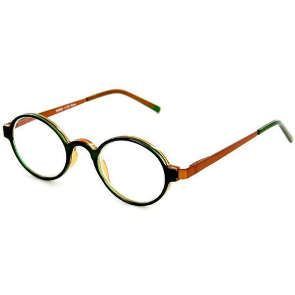 Cambridge Fashion Readers with Round, Retro Design and Spring Hinge Temples for Youthful, Stylish Men and Women